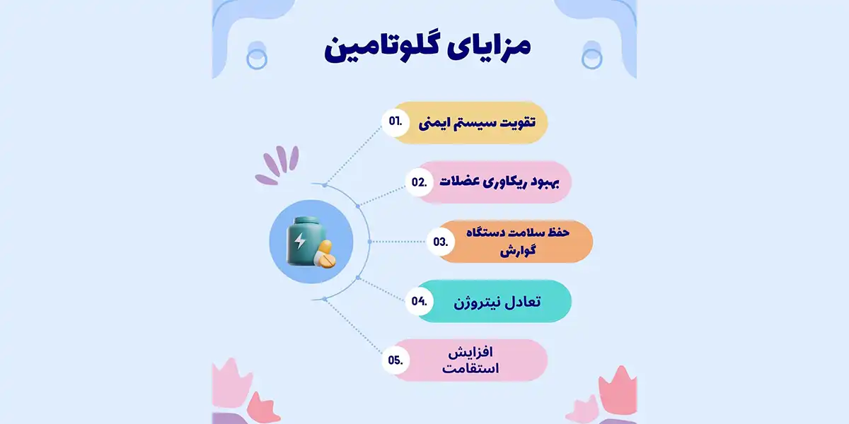 مزایای مکمل گلوتامین چیست؟