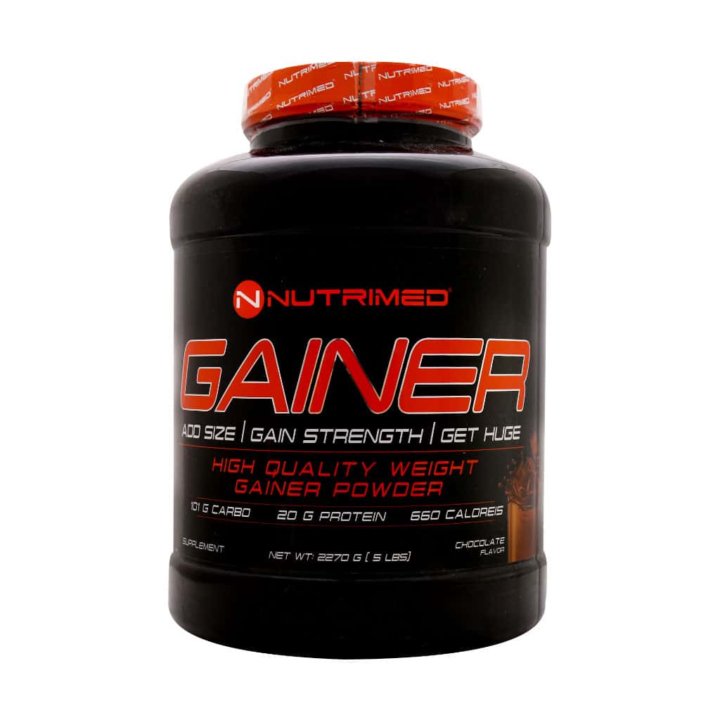 Nutrimed-Gainer-powder-2270-g-choco پودر گینر نوتریمد 2270 گرم کوکی کرم