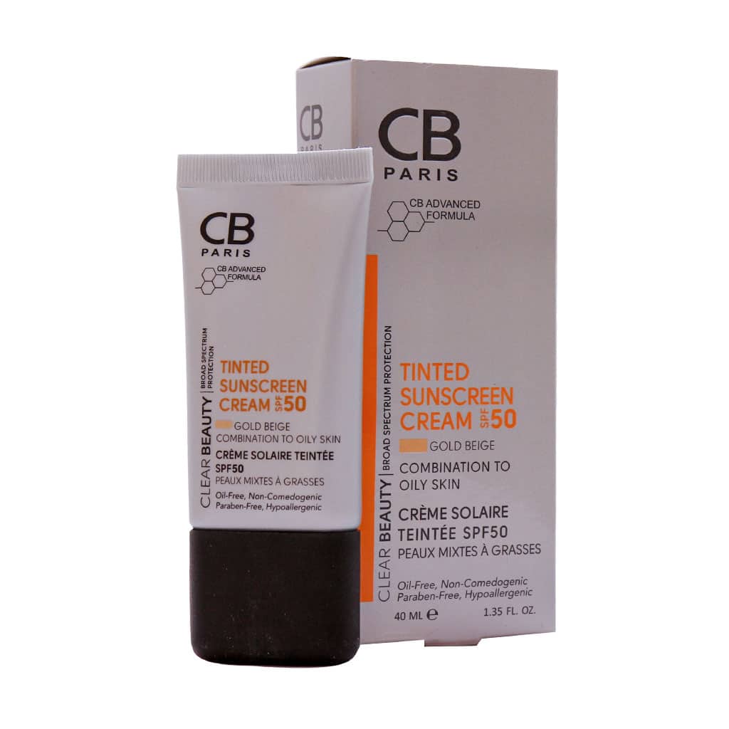 کرم ضد آفتاب SPF50 پوست مختلط تا چرب س کرم ضد آفتاب SPF50 پوست مختلط تا چرب سی بی پاریس 40 میلی لیتر - بژ طلایی | ایرانیان دارو