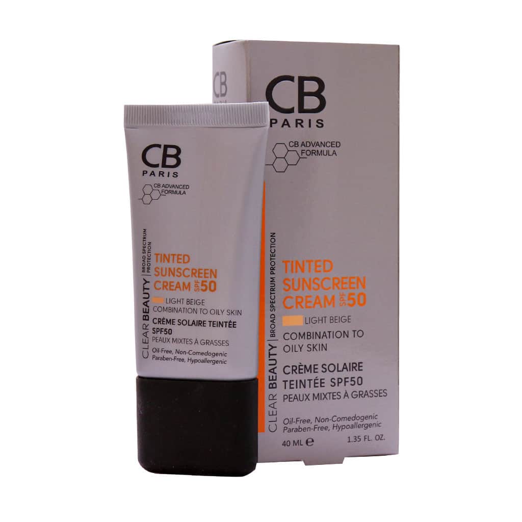 کرم ضد آفتاب-3 SPF50 پوست مختلط تا چرب کرم ضد آفتاب SPF50 پوست مختلط تا چرب سی بی پاریس 40 میلی لیتر - بژ روشن | ایرانیان دارو