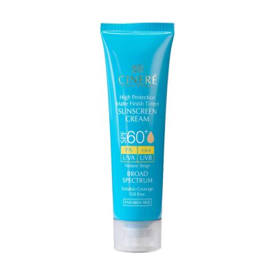 کرم ضد آفتاب رنگی SPF60 سینره فاقد چربی 50 میلی لیتر - بژ طبیعی | ایرانیان دارو
