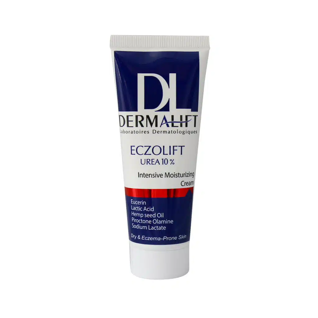 Dermalift-Eczolift-Urea-10-For-Dry-And-Eczema-Prone-Skin-75-ml.jpg.webp کرم مرطوب کننده و نرم کننده حاوی اوره 10 درصد درمالیفت | ایرانیان دارو