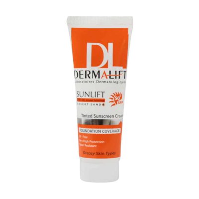 کرم ضد آفتاب پوست چرب درمالیفت ⁺SPF50 - beige | ایرانیان دارو
