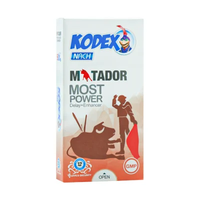 کاندوم تقویت کننده و تاخیری کدکس مدل Matador | ایرانیان دارو