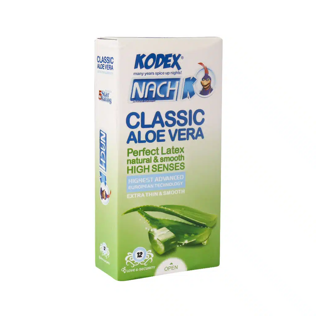 Nach-Kodex-Classic-Aloevera-Candoms.jpg.webp کاندوم کدکس مدل کلاسیک آلوئه ورا | ایرانیان دارو