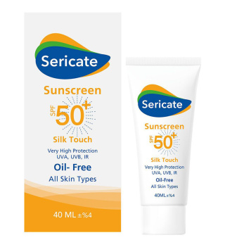 کرم ضد آفتاب بی رنگ سری کیت مدل Silk Touch با SPF50 مناسب انواع پوست حجم 40 میلی لیتر | ایرانیان دارو