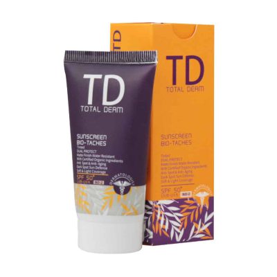 کرم ضد آفتاب ضد لک SPF50 توتال درم 50 میلی لیتر - beige | ایرانیان دارو